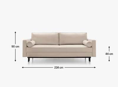 BESIMO_Romantica_Sofa_Magic_Velvet_2274_Beige_Dimensions_001